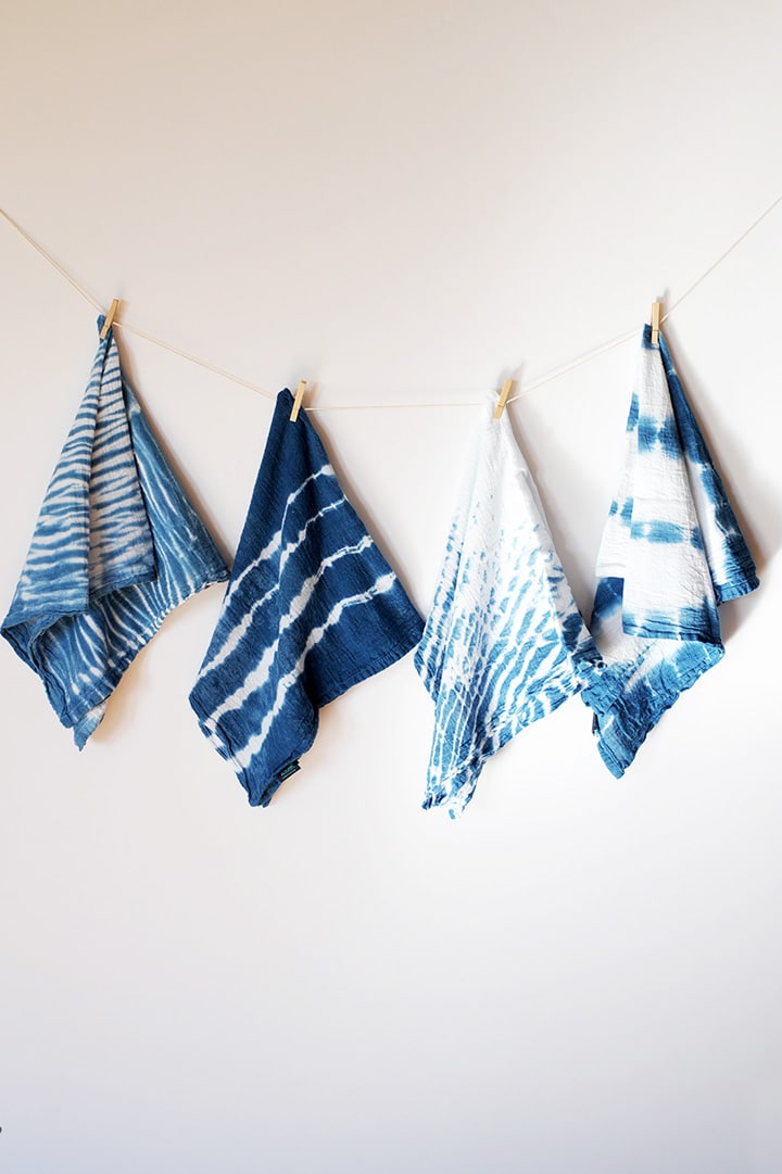 Favorite Shibori Indigo Dyeing Projects to try at home.