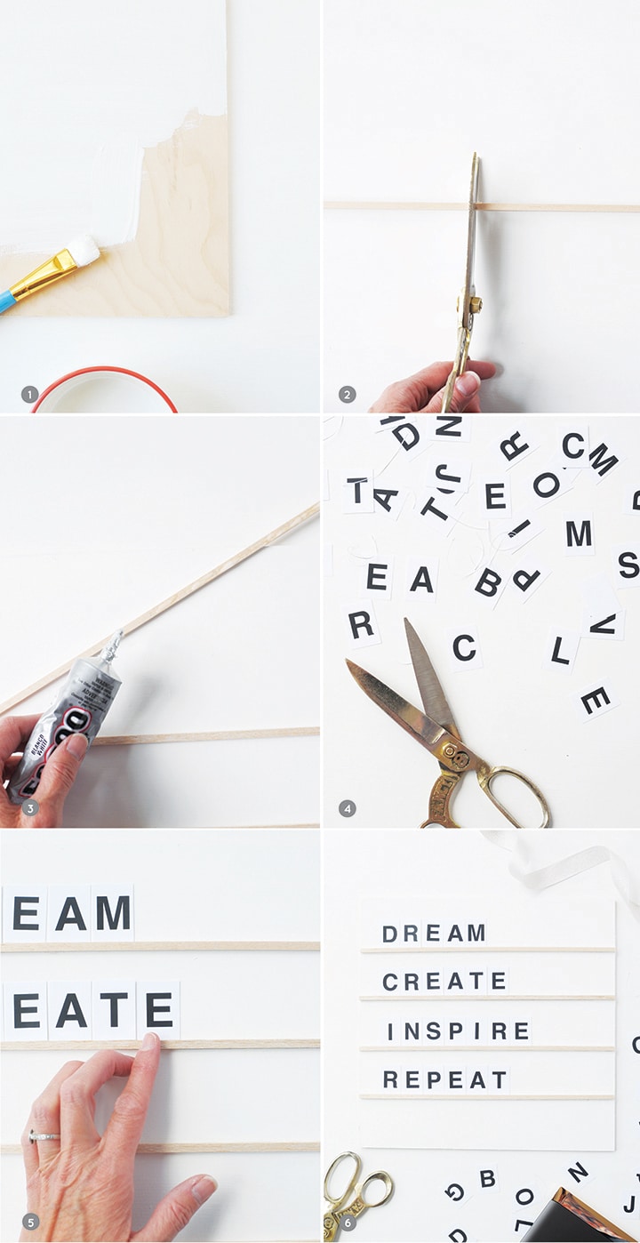 Make this DIY Modern Message Board with free printable!