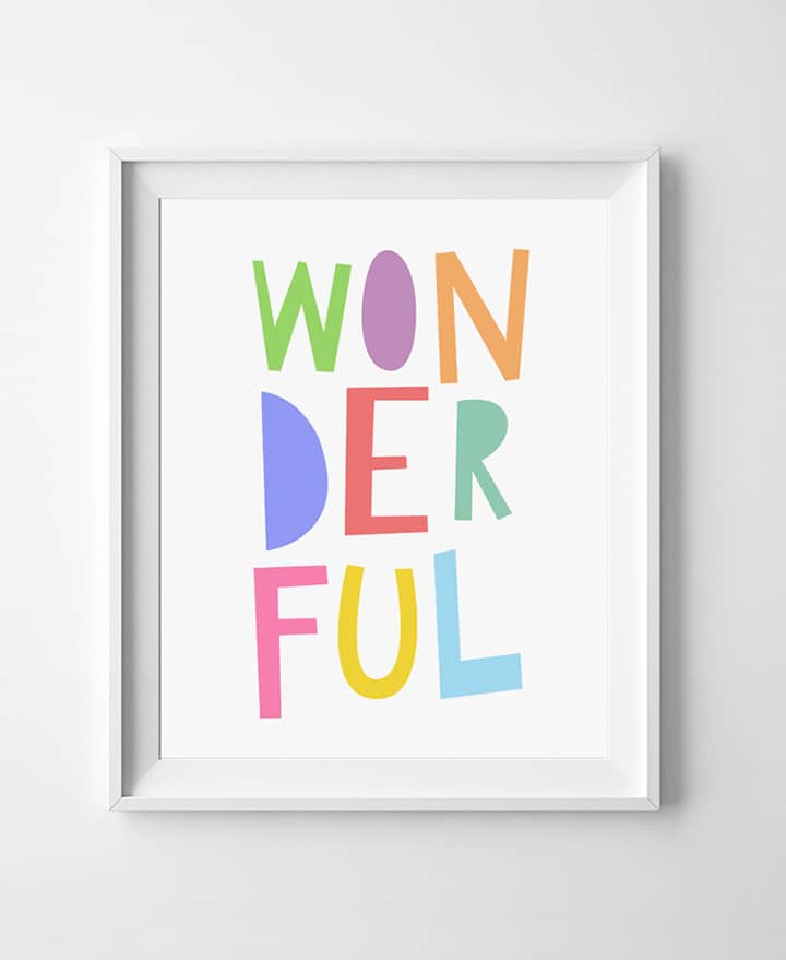 Favorite Free Printable Wall Art for Kid's Rooms.