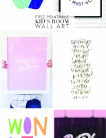 Free Printable Wall Art for Kid’s Rooms