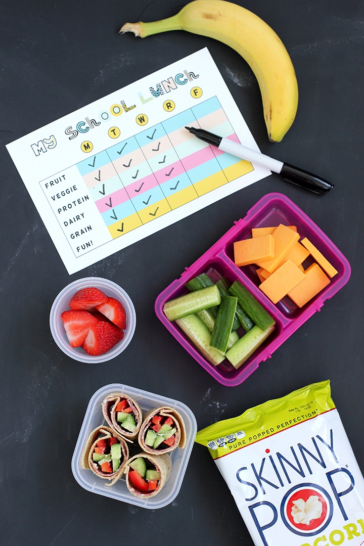 Free Printable School Lunch Packing List