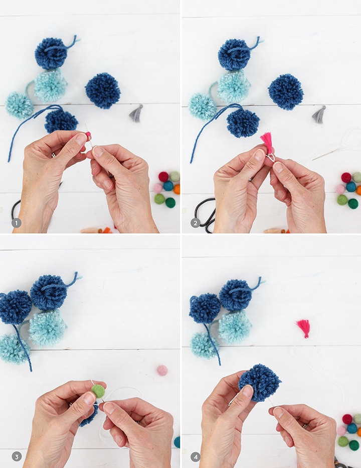 DIY Pom Tassel Bag Charm - Alice and Lois