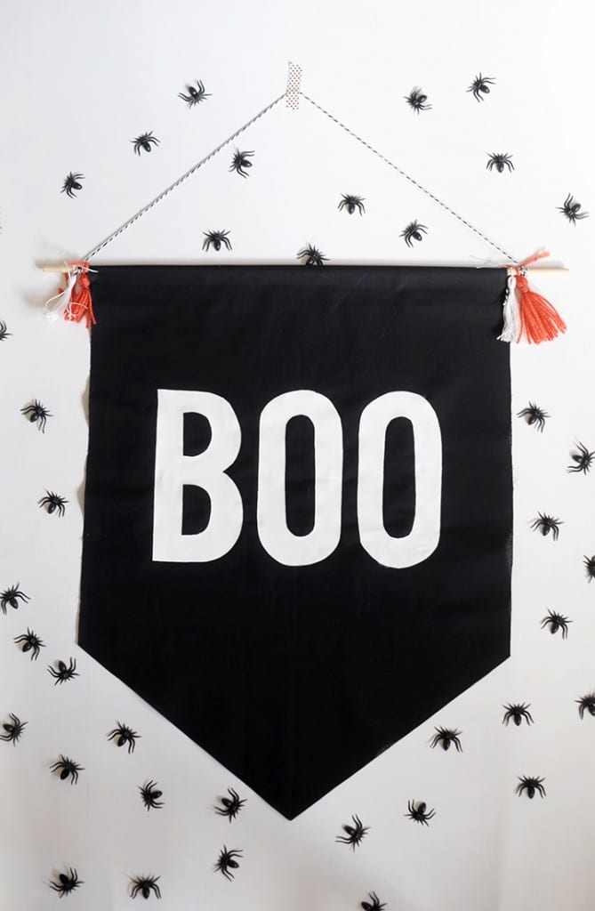 DIY No-Sew Halloween Boo Banner - Alice and Lois