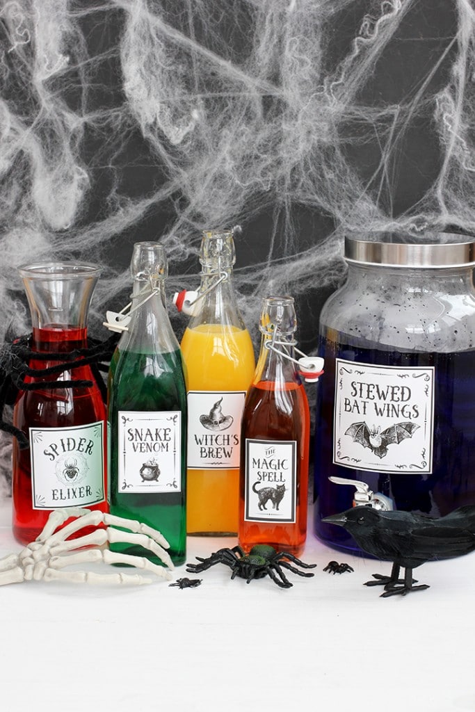 Halloween Potions Labels Free Printable - Alice and Lois