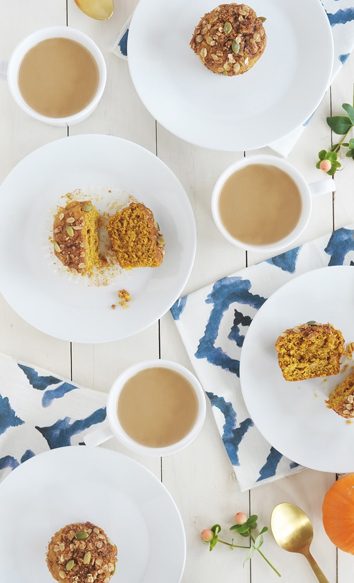Start your morning right with these Healthy Pumpkin Muffins.