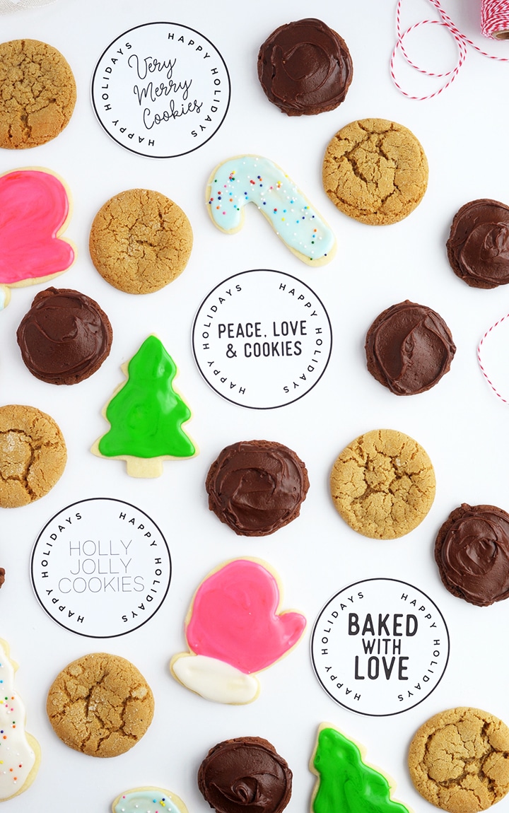 Five Favorite Holiday Cookie Recipes with a Free Printable Label!