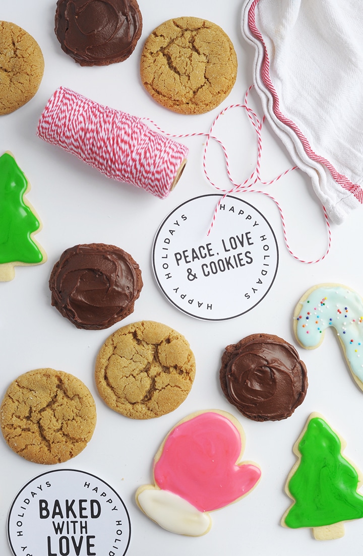 Favorite Holiday Cookie Recipes and Free Printable Label!