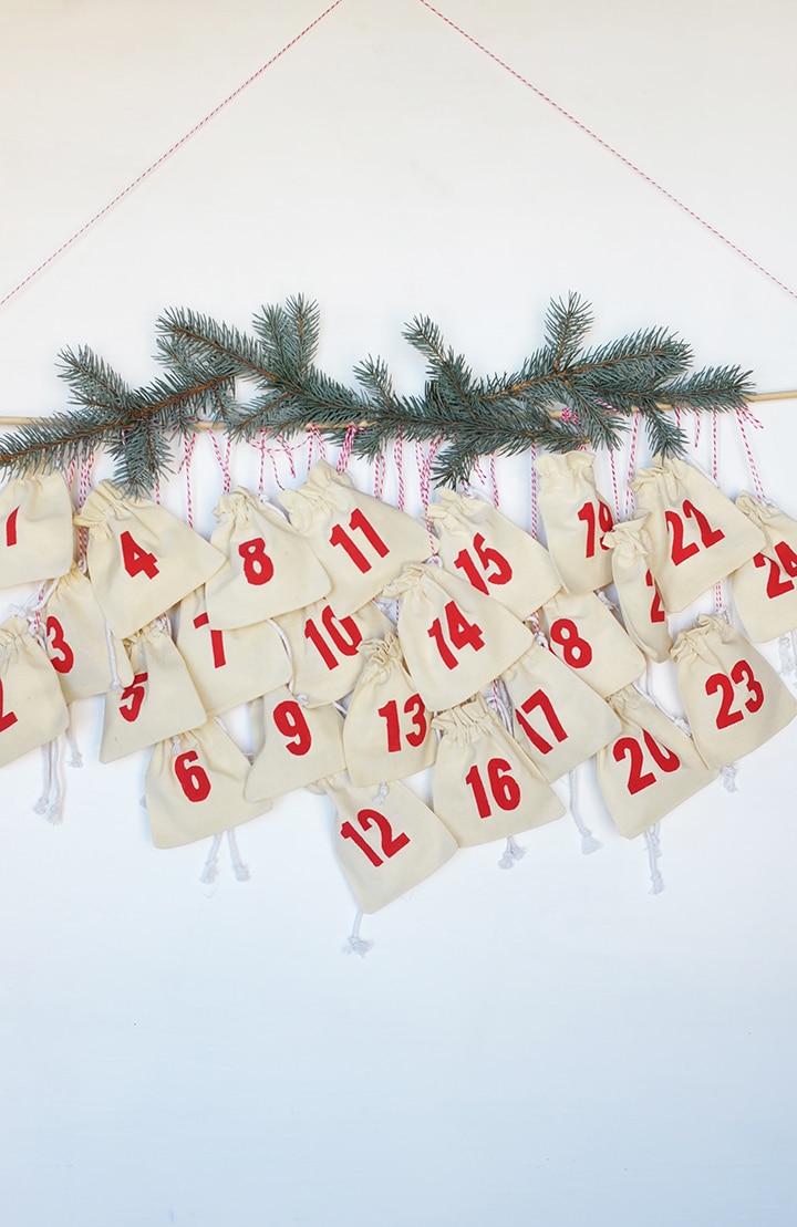 Make this fun DIY Muslin Bag Advent Calendar!