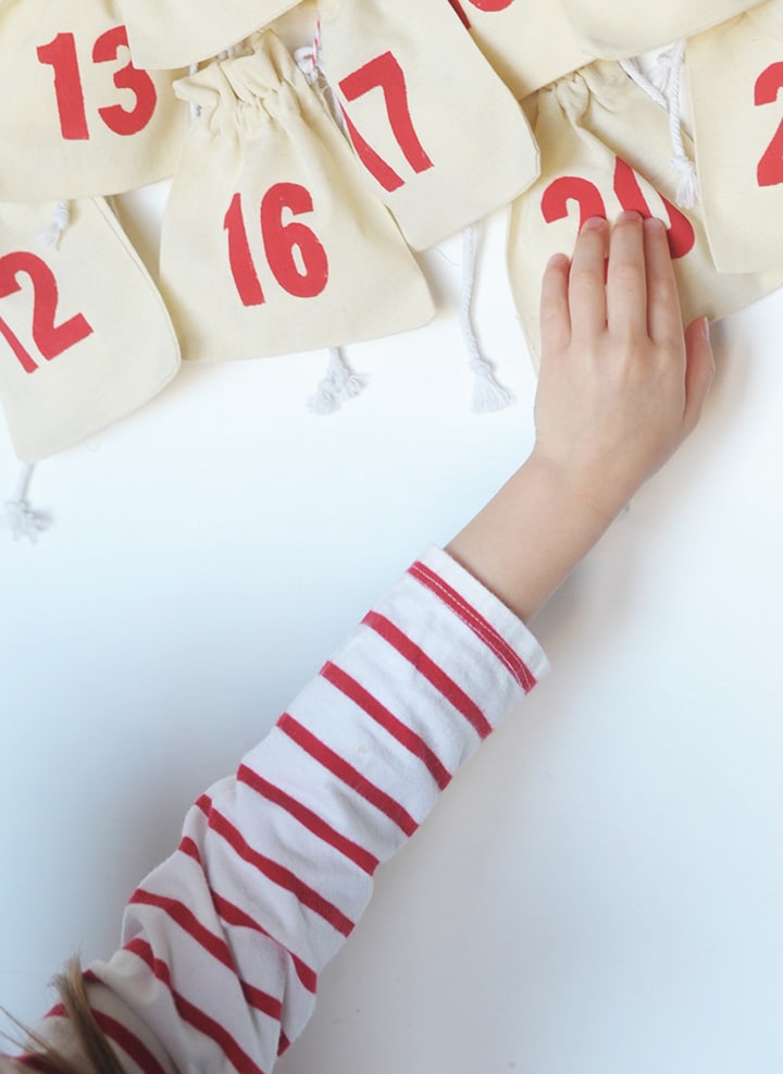 DIY Muslin Bag Advent Calendar Alice and Lois