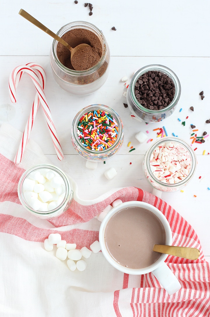 Hot Chocolate Bar and Whipped Cream Snowflakes