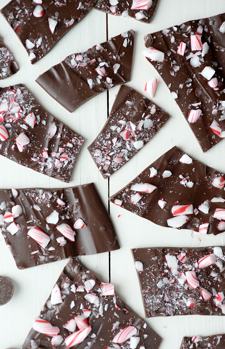 The easiest holiday dessert – Dark Chocolate Peppermint Bark Recipe!
