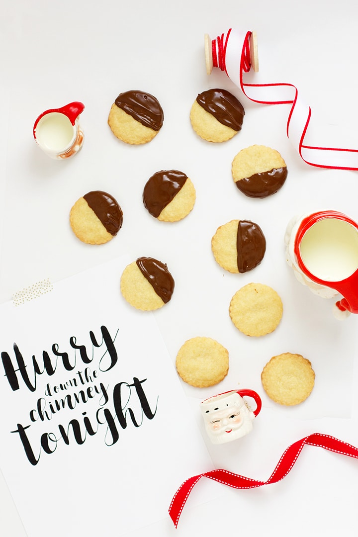 Shortbread Cookie Recipe Santa Printable