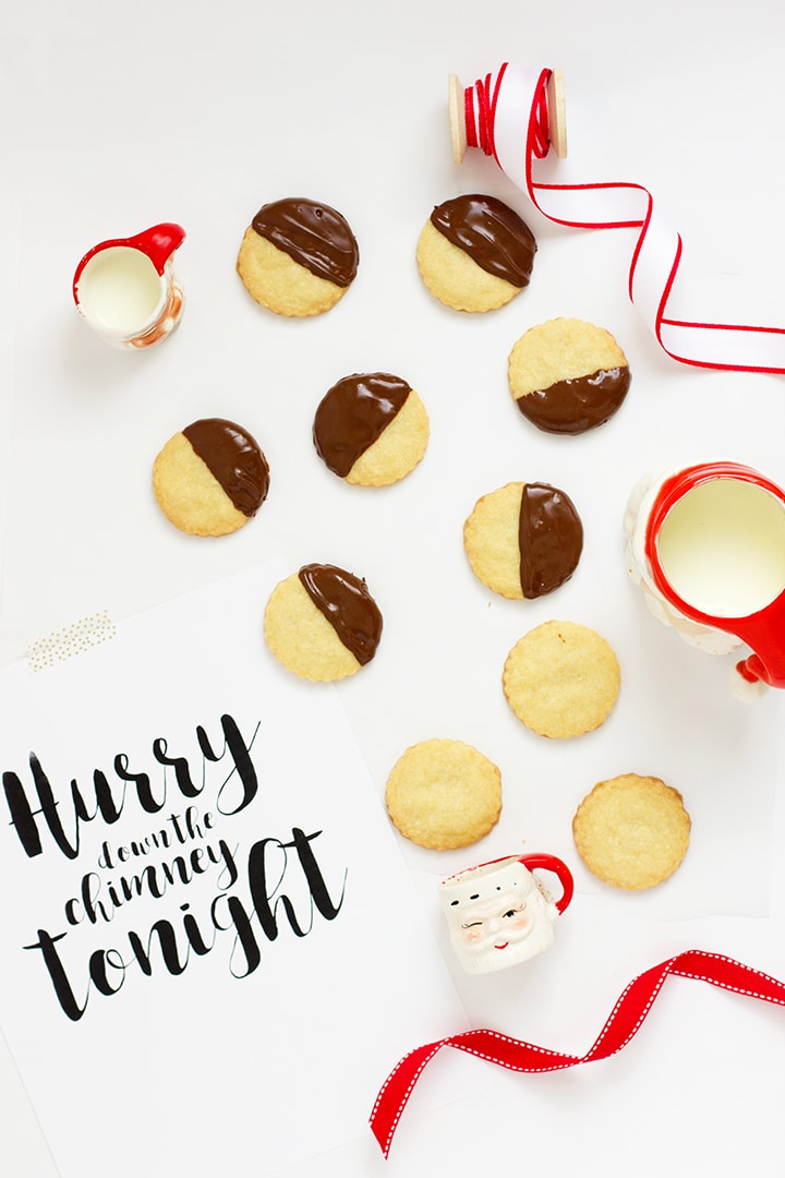 Favorite Shortbread Cookie and Santa Free Printable