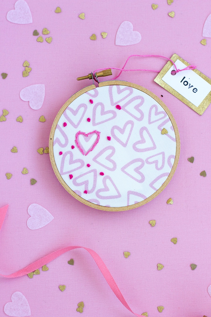 DIY Valentine Embroidery Project