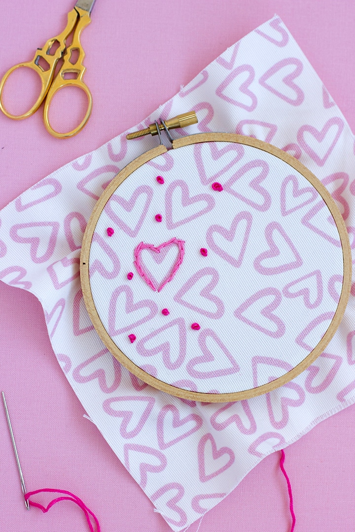 DIY Valentine Embroidery Project