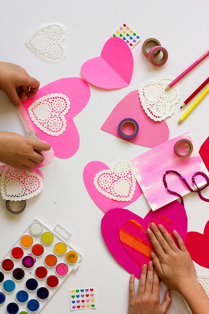 Spreading Kindness with Handmade Valentine Hearts