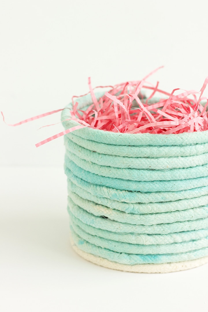 DIY No-Sew Rope Easter Basket