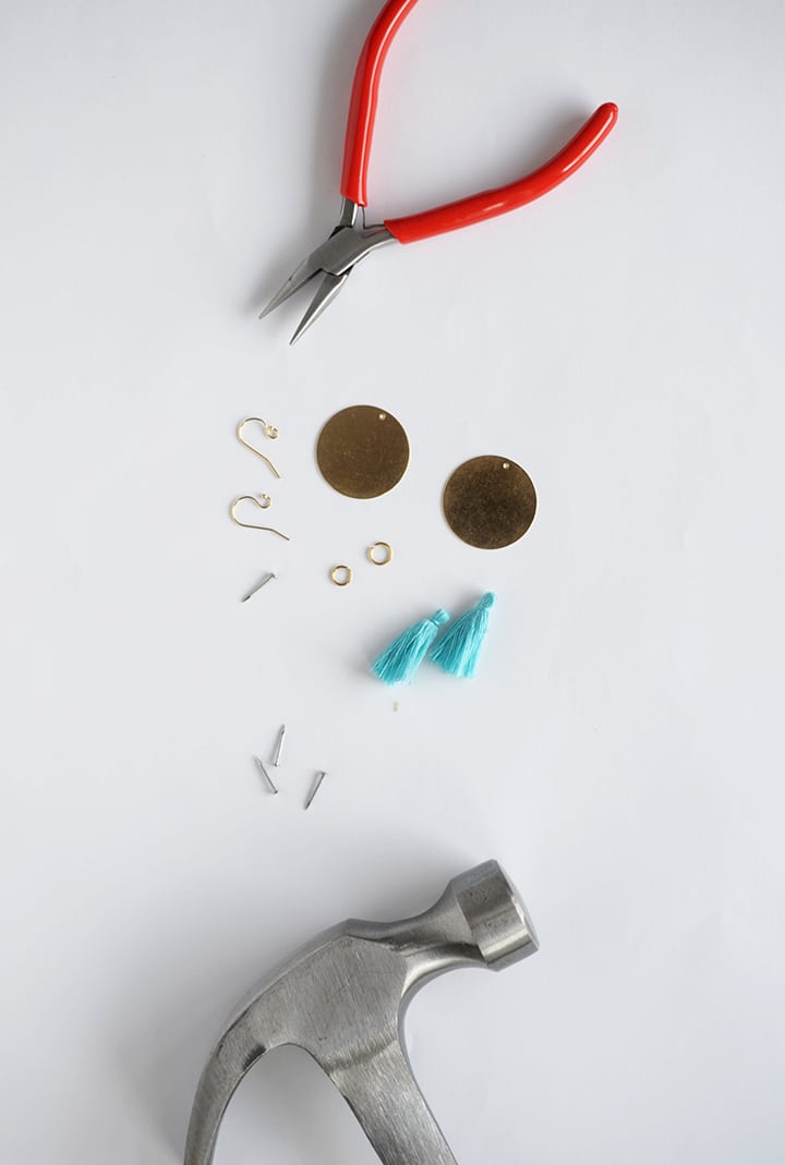 Make these modern DIY Statement Earrings