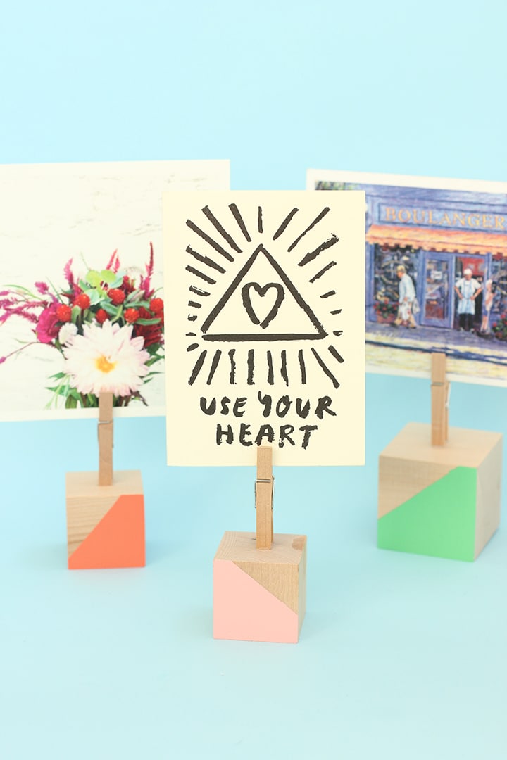 DIY Love Photo-Holder Wooden Blocks #LowesCreator - Mom Endeavors