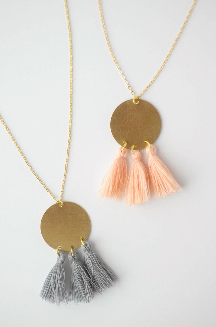 DIY Gold Tassel Necklace