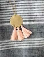 DIY Gold Tassel Necklace