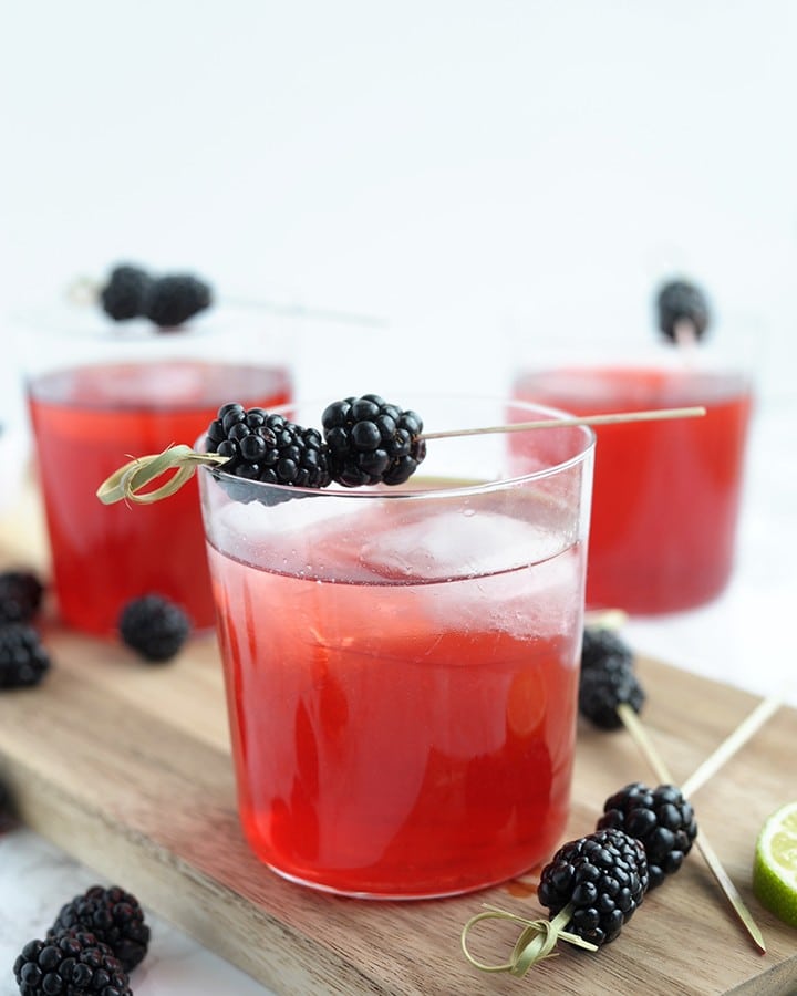 Try this Blackberry Tequila Cocktail for a summer barbecue