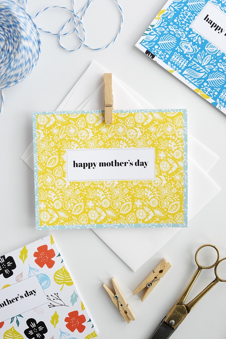 Free Printable Mother's Day cards. Just download and print and send to your sweet mama!
