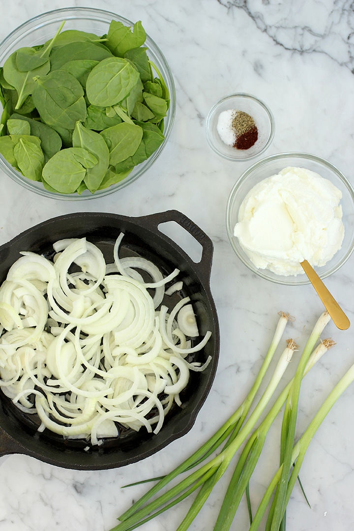 Caramelized Onion and Spinach Dip Recipe
