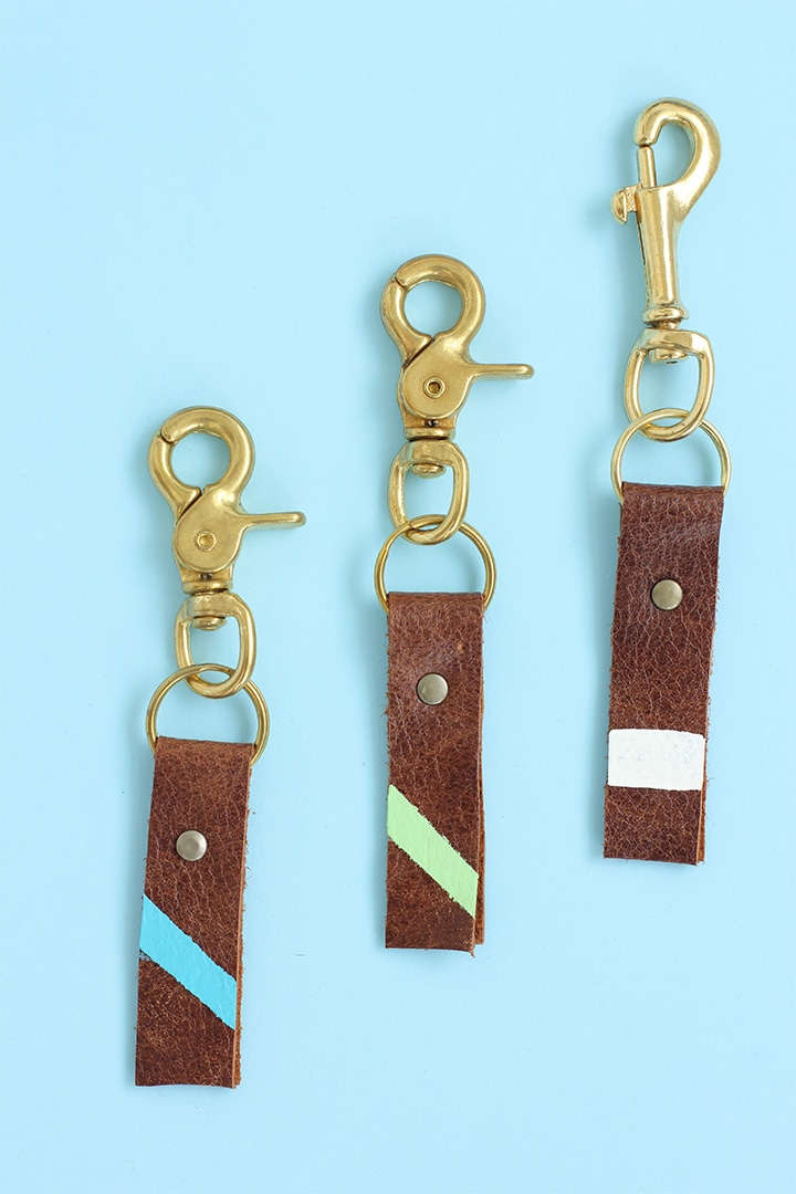 DIY Father's Day Leather Keychain
