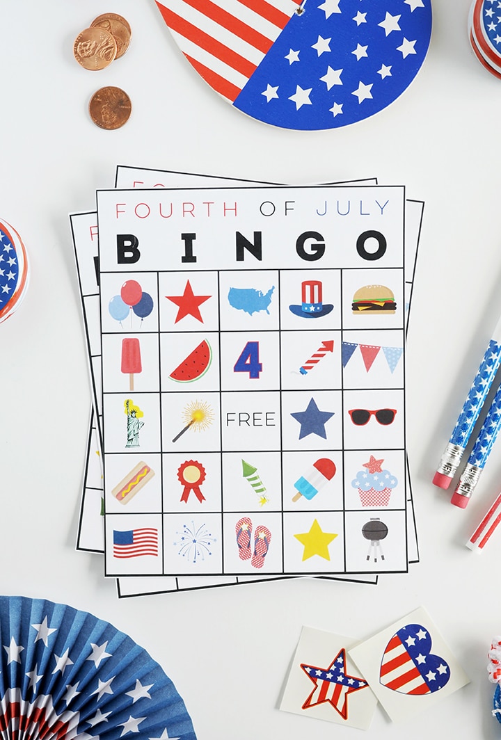 Free Printable Fourth of July Bingo