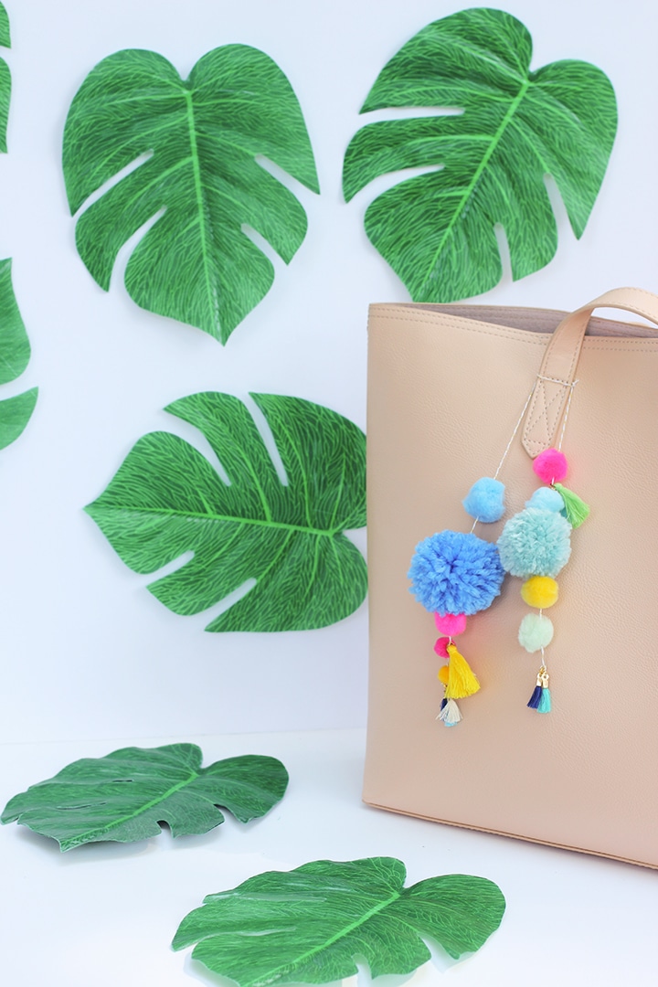 DIY Pom Tassel Bag Charm