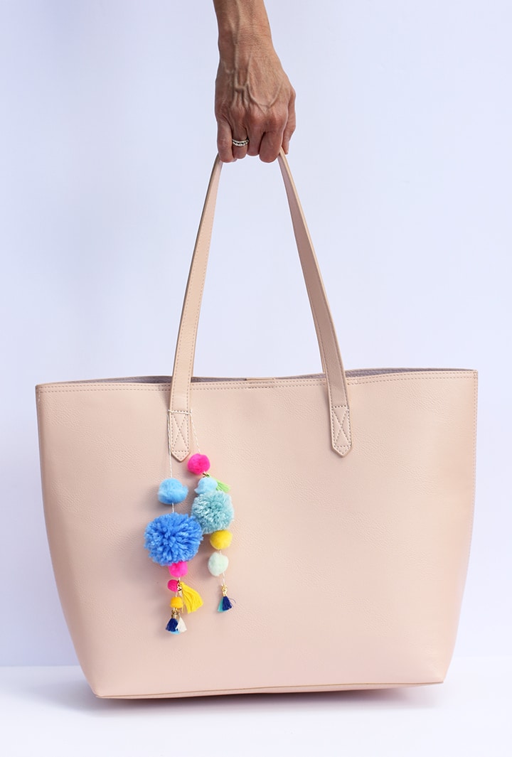 DIY Pom Tassel Bag Charm