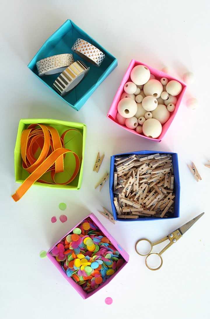 Learn how to make these hand-folded DIY Paper Boxes!