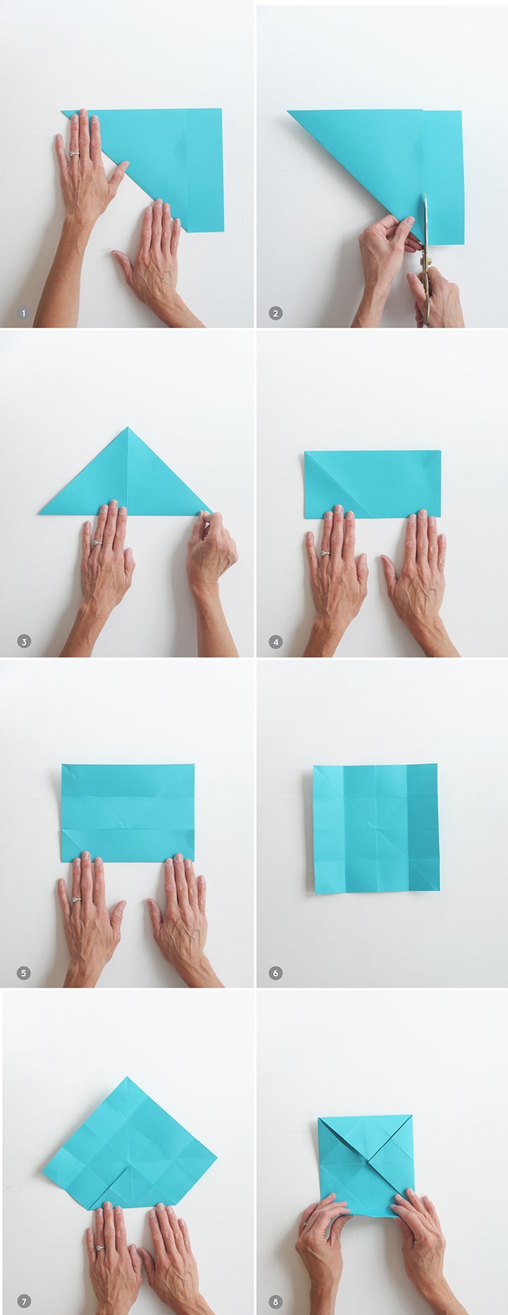 how to make hand-folded DIY Paper Boxes