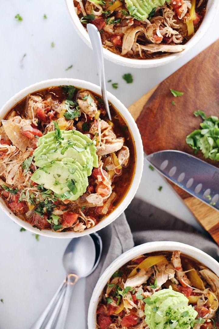 30 Favorite Whole 30 Recipes, including this Chicken Enchilada Soup