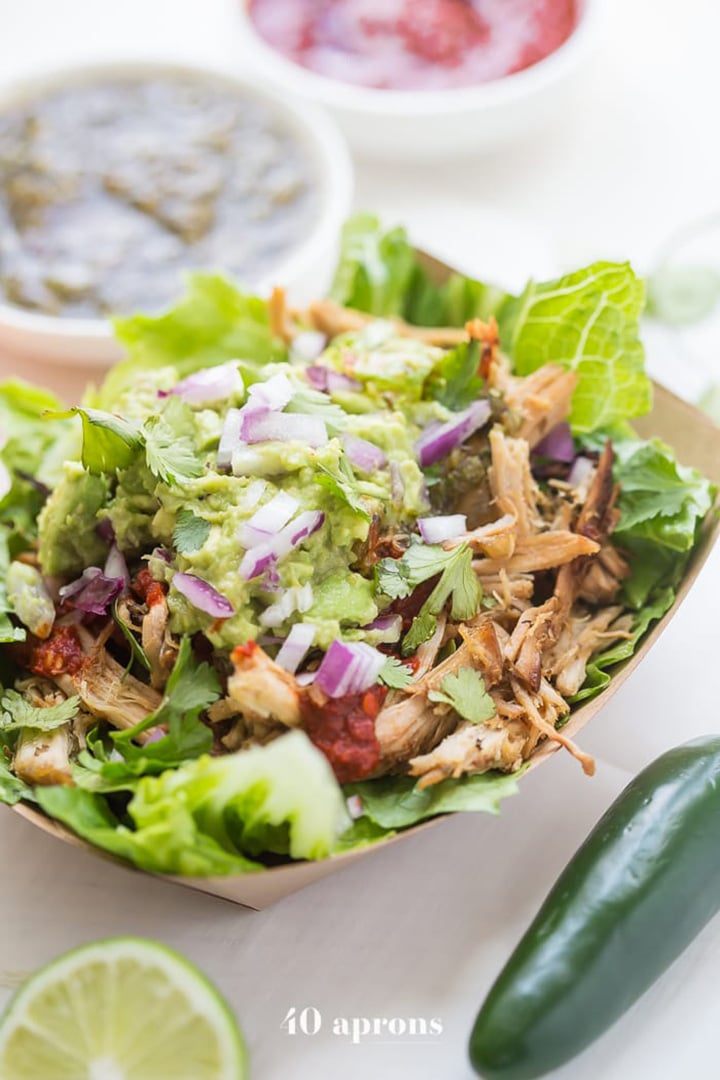 Favorite Whole 30 Recipes, including this Carnitas Bowl