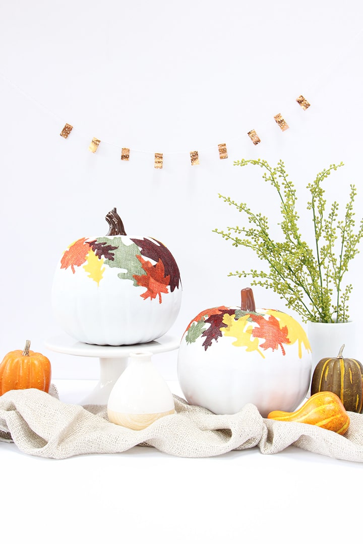 COOL Fall DIY Pumpkin Craft with Mod Podge! - The Heathered Nest