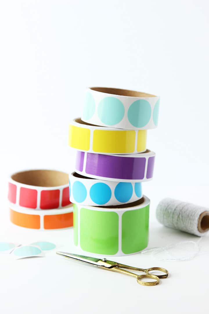 DIY Sticker Roll Garland