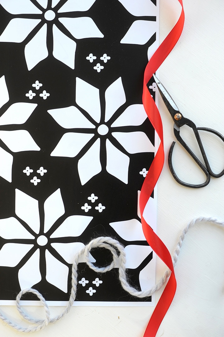 Free Printable Holiday Sweater Wrapping Paper