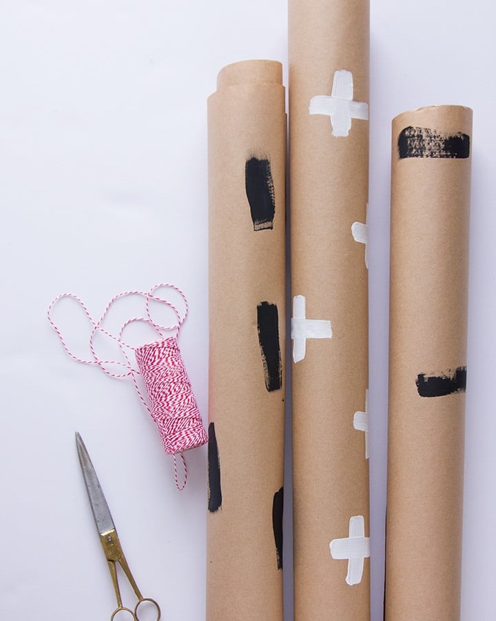 Easy Hand Painted Wrapping Paper