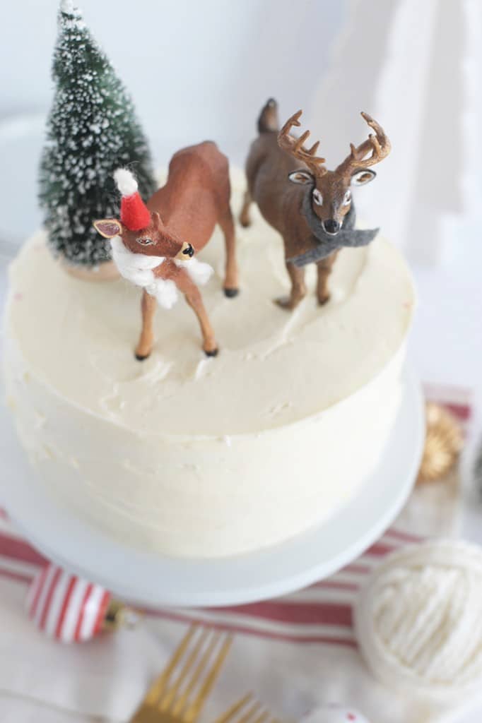 DIY Christmas Animal Cake Toppers Alice and Lois