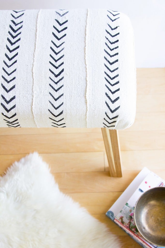 Ikea Hack Mudcloth Upholstered Bench
