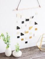 Simple Wood Square Wall Hanging