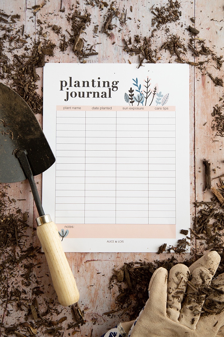 Free Printable Planting Journal