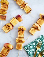 Grilled Pound Cake and Nectarine Skewers Recipe