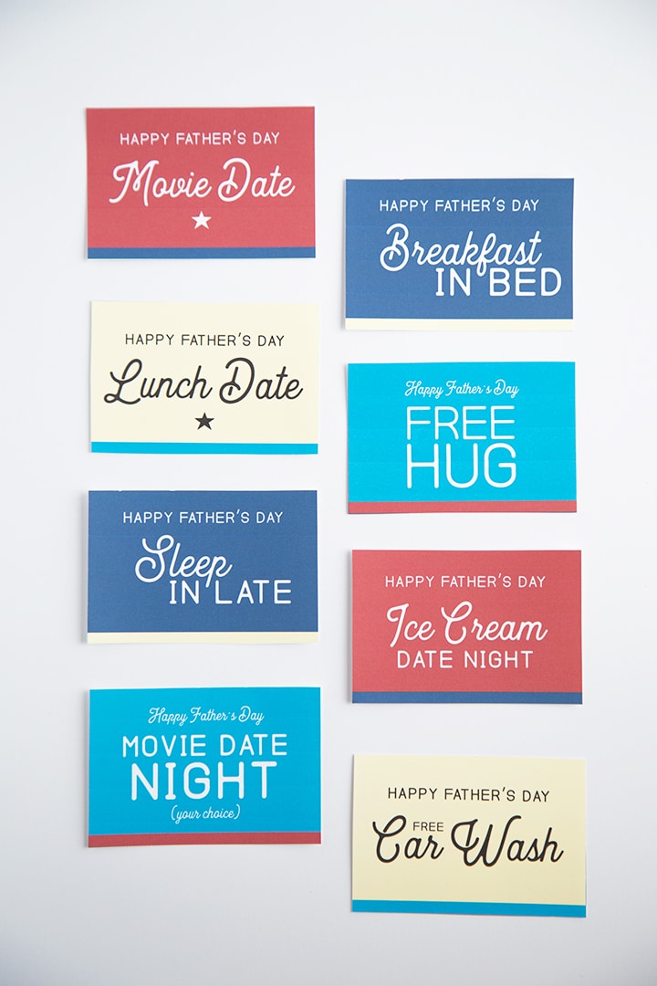 Father's Day free printable coupons