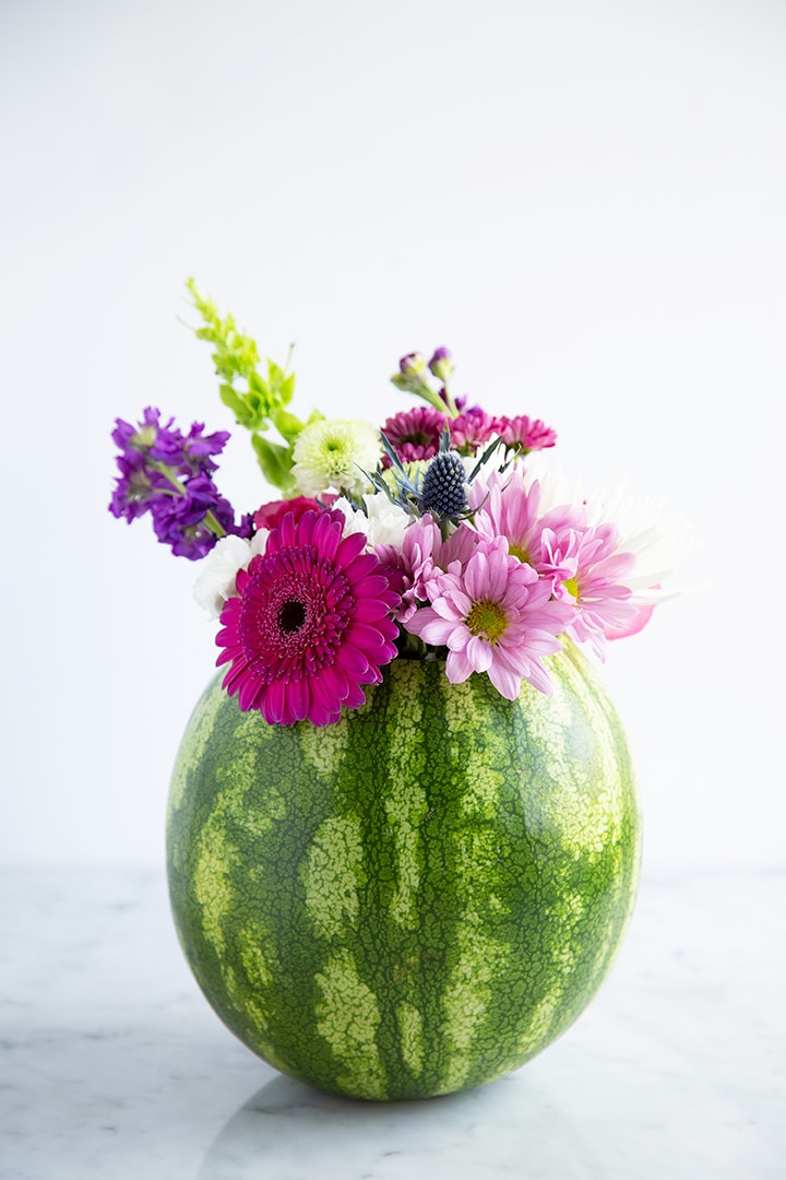 DIY Watermelon Flower Vase