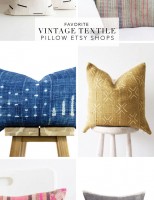 Favorite Vintage Textile Pillow Etsy Shops