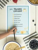 Free Printable Morning Checklist for Kids