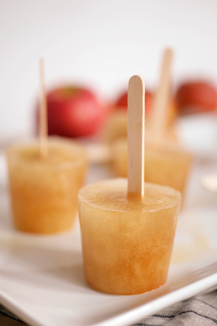 Easy Apple Cider and Honey Popsicles